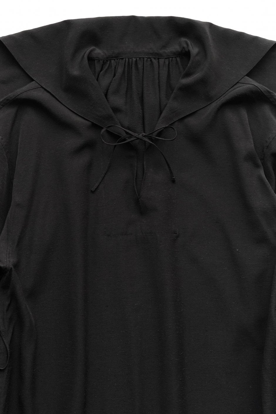 WRYHT - SAILOR COLLAR SMOCK DRESS - BLACK