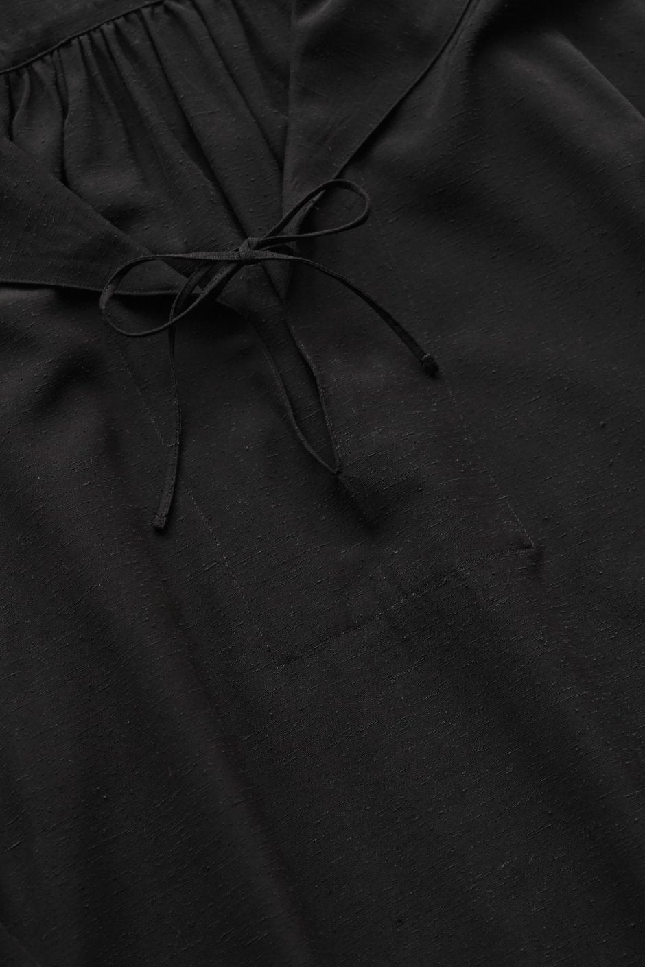 WRYHT - SAILOR COLLAR SMOCK DRESS - BLACK