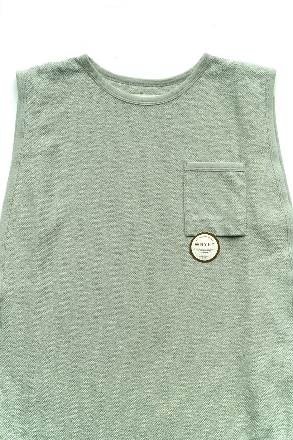 WRYHT - DOBBY WAFFLE SQUARE TOP - JADE