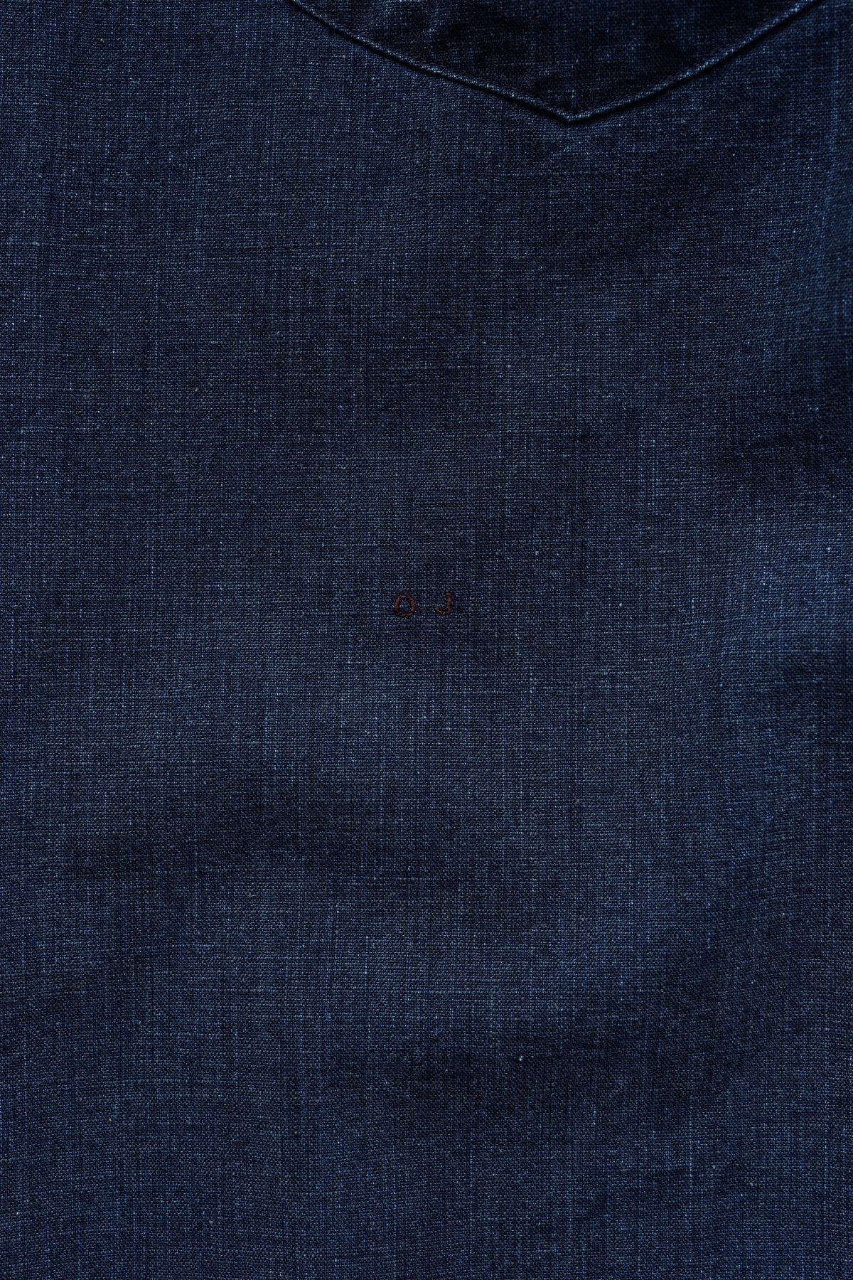 OLD JOE - BAND COLLAR LONG TAIL SHIRTS - INDIGO CLOTH – PHAETON
