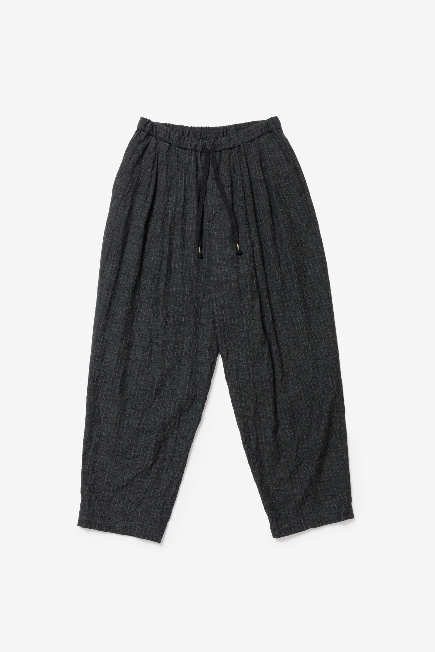 calmlence - PANTS030 - DOUBLE PLEATED EASY TAPERED - GRYST