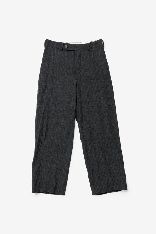 calmlence - PANTS036 - NO PLEATED WIDE PANTS - GRYST