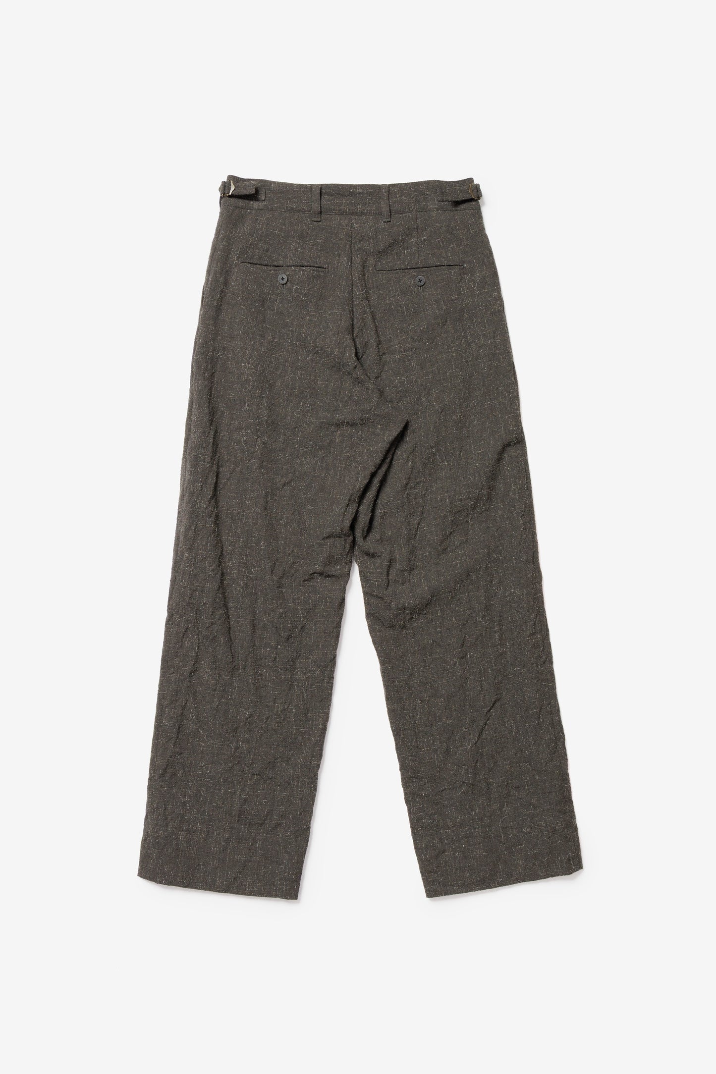 calmlence - PANTS031 - NO PLEATED WIDE PANTS - KHK