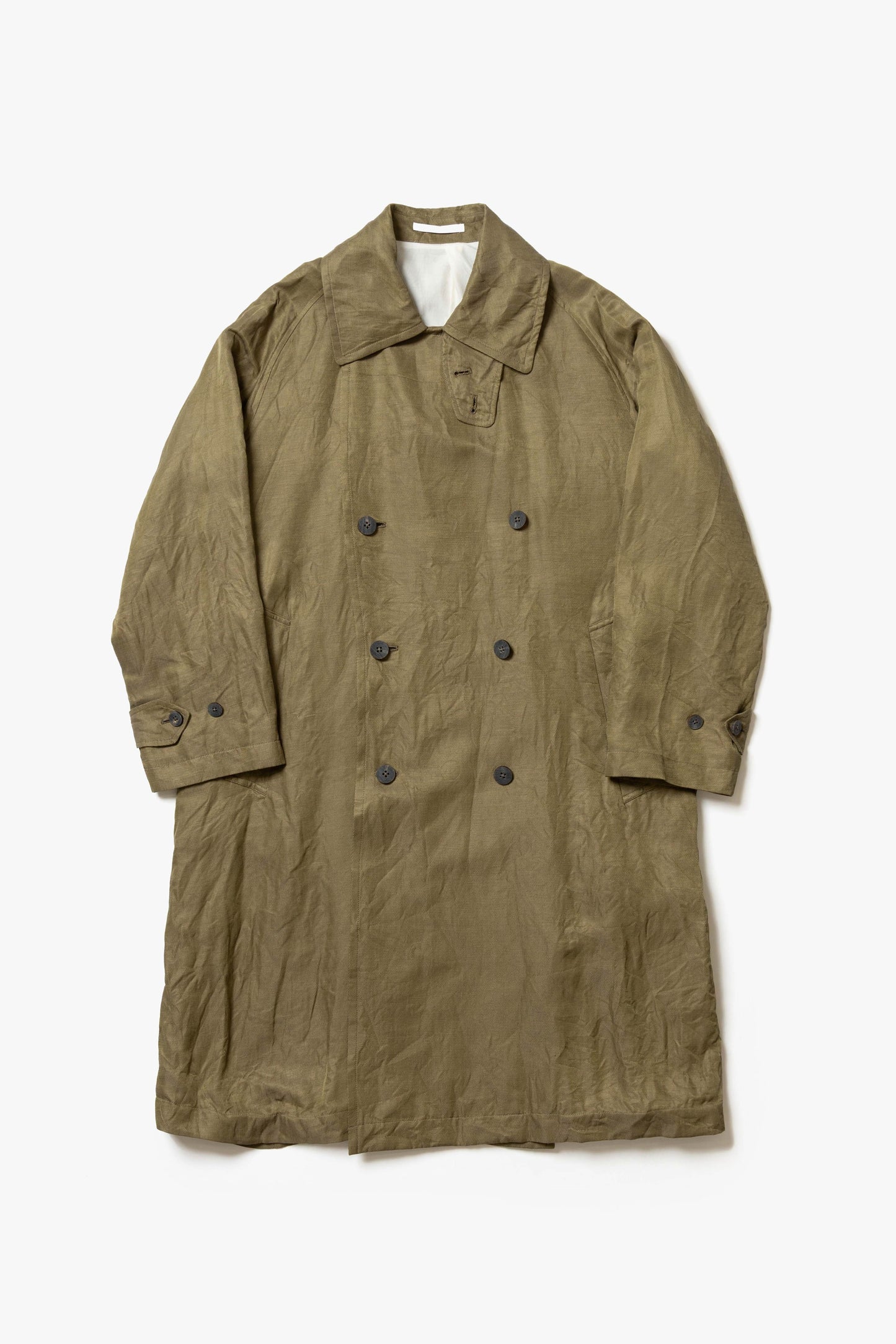 calmlence - COAT010 DOUBLE BREASTED COAT - DBEG