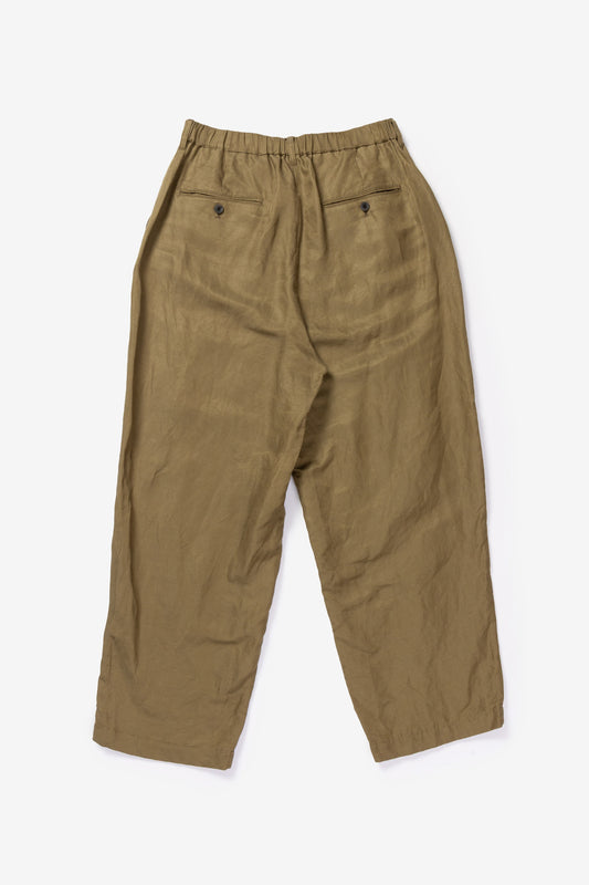 calmlence - PANTS039 NO PLEATED EASY STRAGHT - DBEG