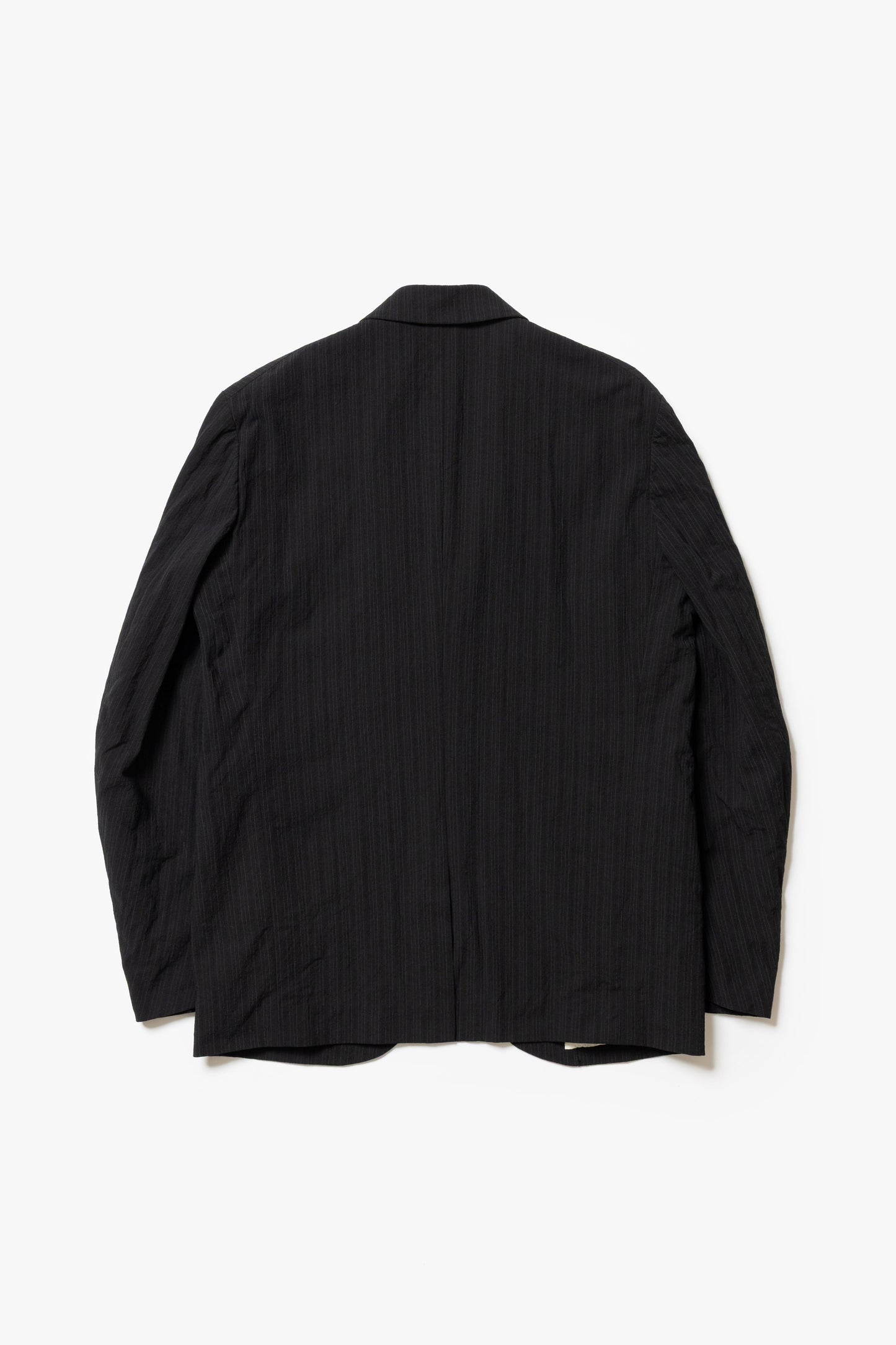 calmlence - JACKET043 NOTCHED LAPEL SACK COAT - BLKST