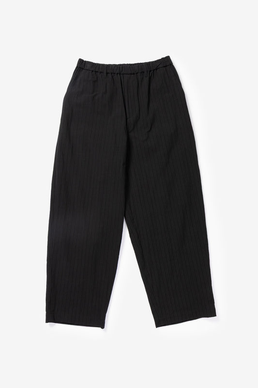 calmlence - PANTS044 NO PLEATED EASY STRAIGHT - BLKST