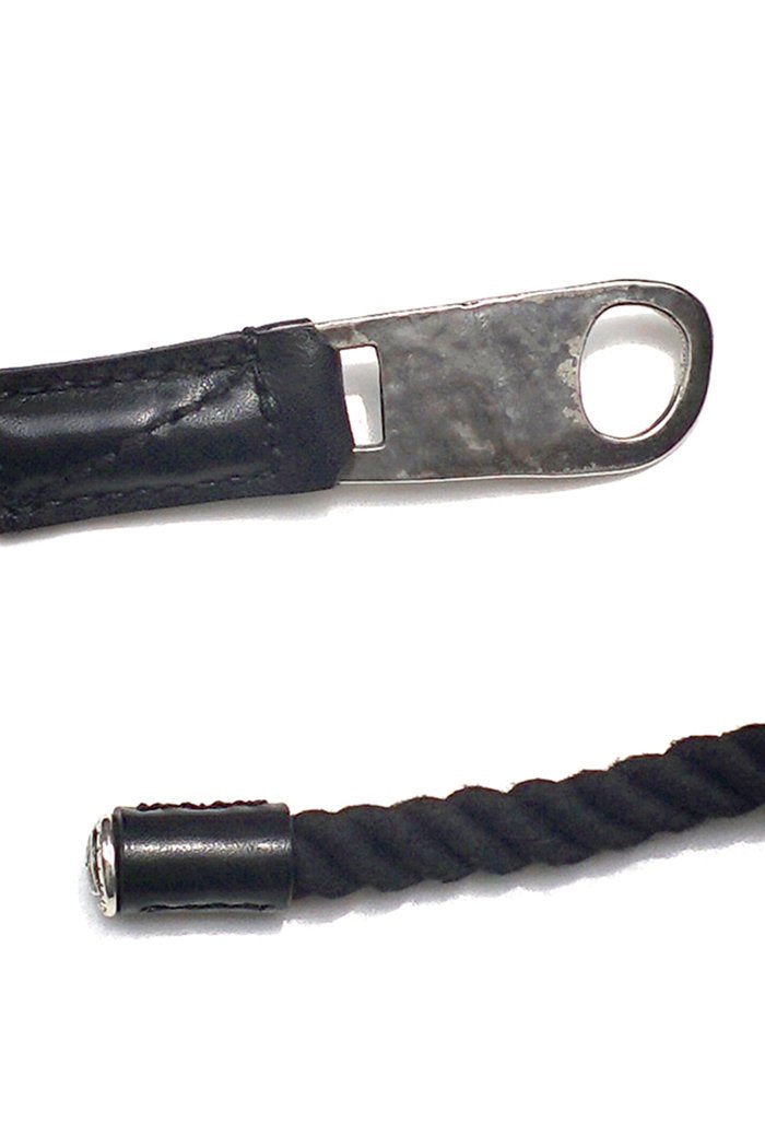 Porter Classic - SILVER BUCKLE SAILOR BELT - BLACK