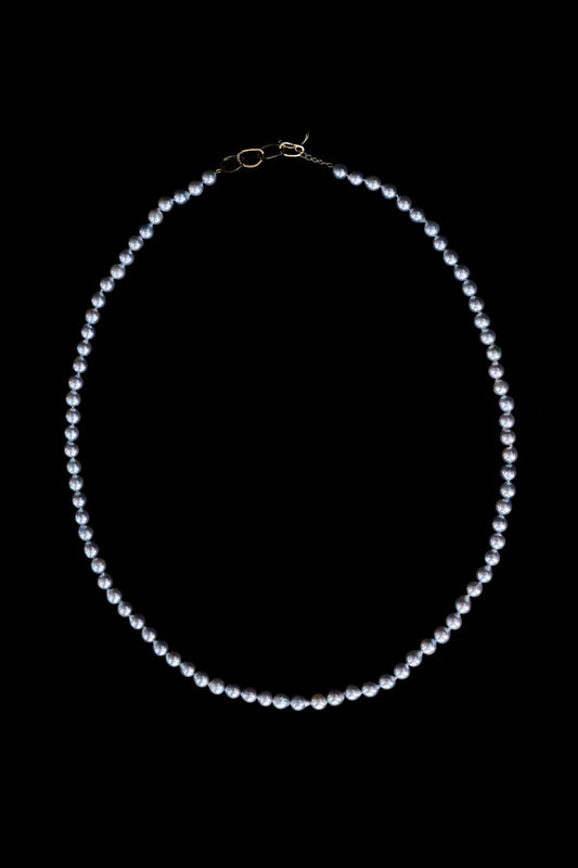 Mariko Tsuchiyama - Chained pearl necklace - Natural Akoya pearl
