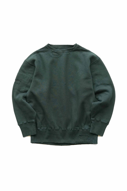 OLD JOE - PATINA COTTON SWEAT CREW-NECK(SCAR FACE) - KESWICK