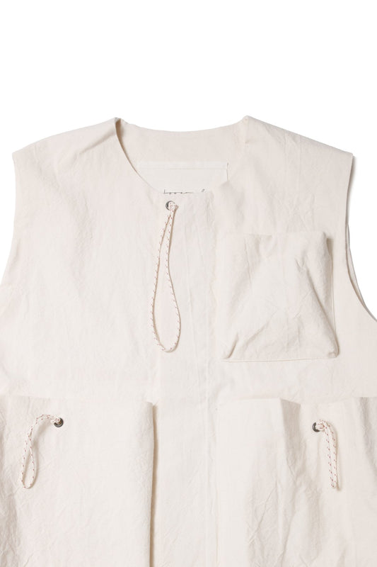 toogood - THE ROPER GILET - MW TEXTURED COTTON - RAW