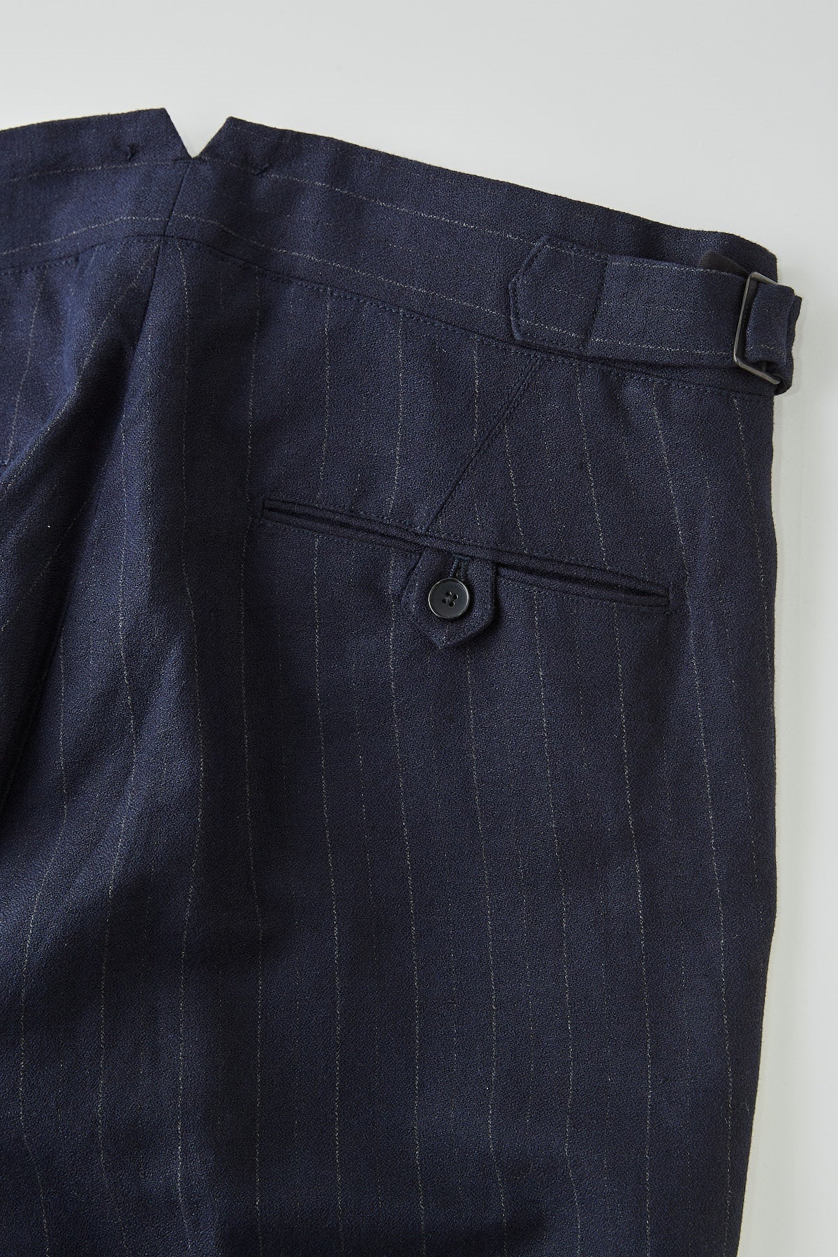 ●OLD JOE - DOUBLE-PLEATED SMARTY TROUSER - NOCTURNE STRIPE