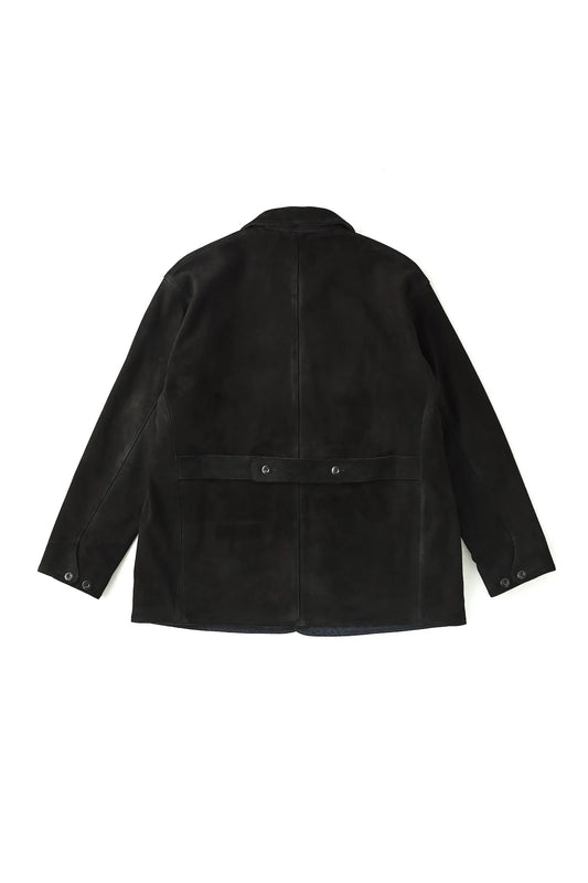 ○OLD JOE - PATINA DEERSKIN AUTOMOBILE COAT - PATINA BLACK SUEDE