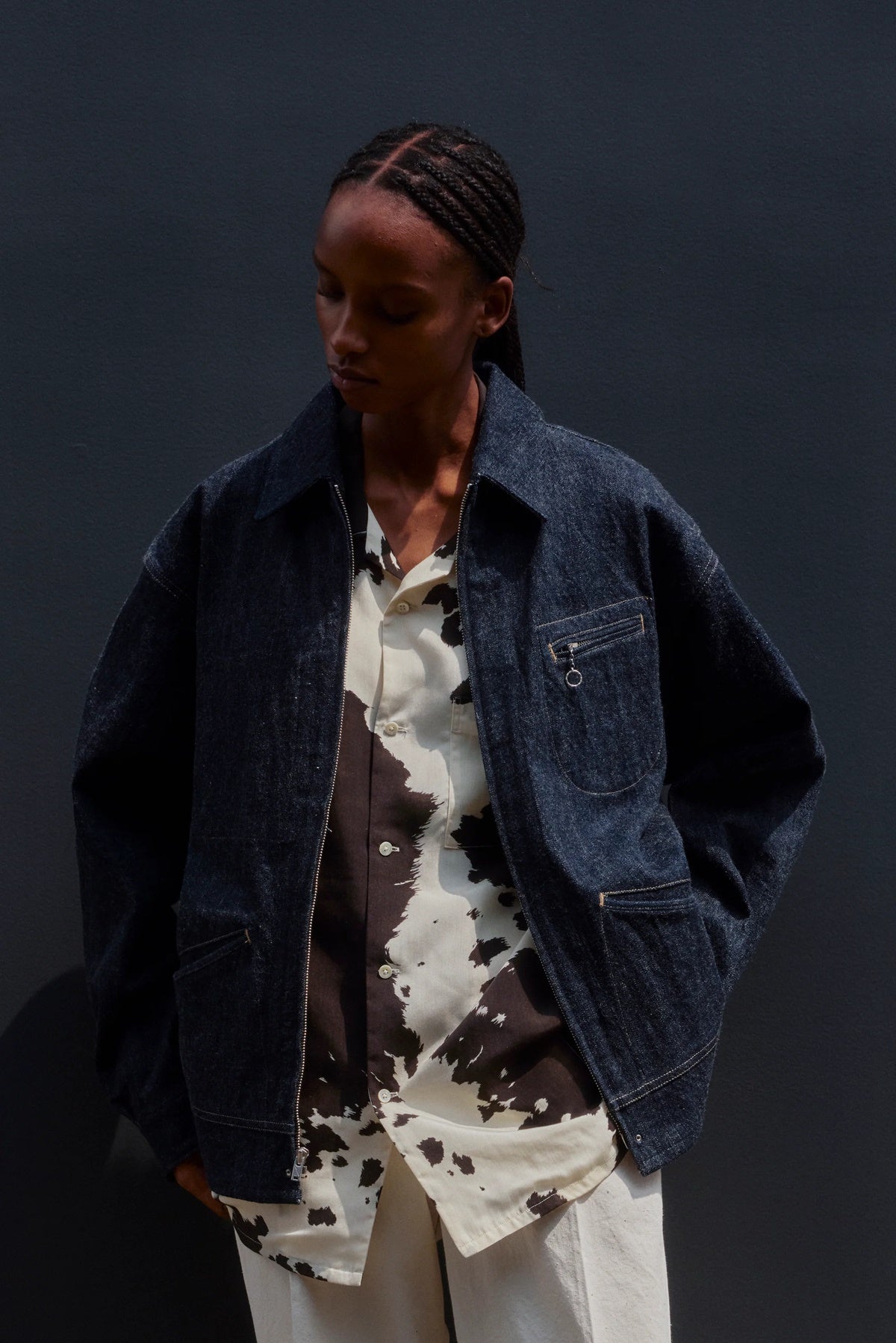○OLD JOE - ERWIN ZIP JACKET - INDIGO