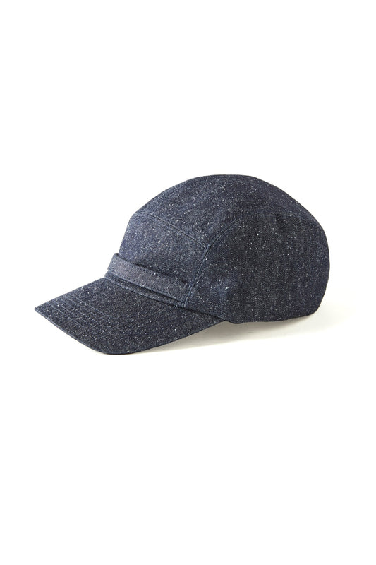 ○OLD JOE - FRONT BELTED WORK CAP - INDIGO DENIM