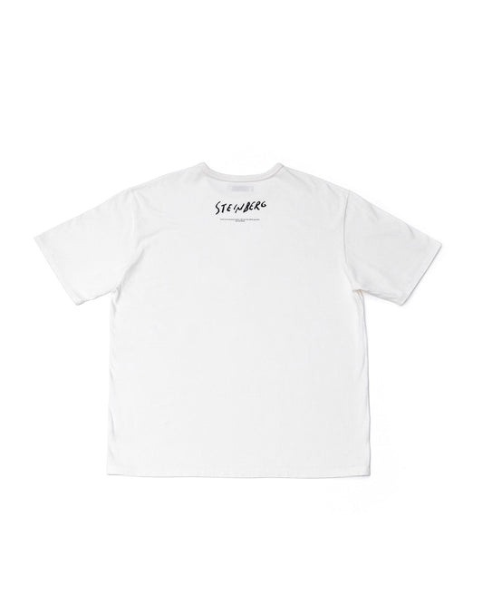 ○OLD JOE - CREW-NECK TEE (Saul Steinberg) - RAW WHITE