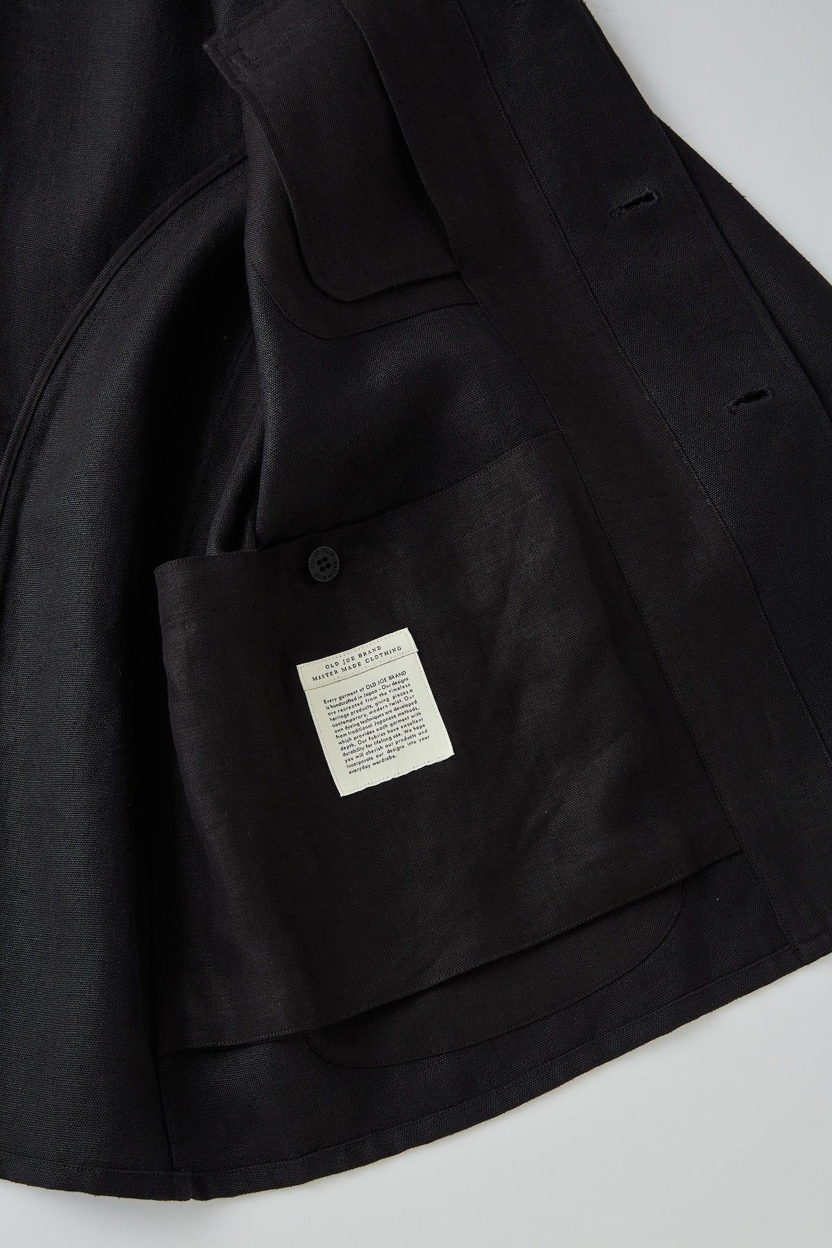 ○OLD JOE - NOTCHED-RAPEL GEORGES JACKET - BLACK