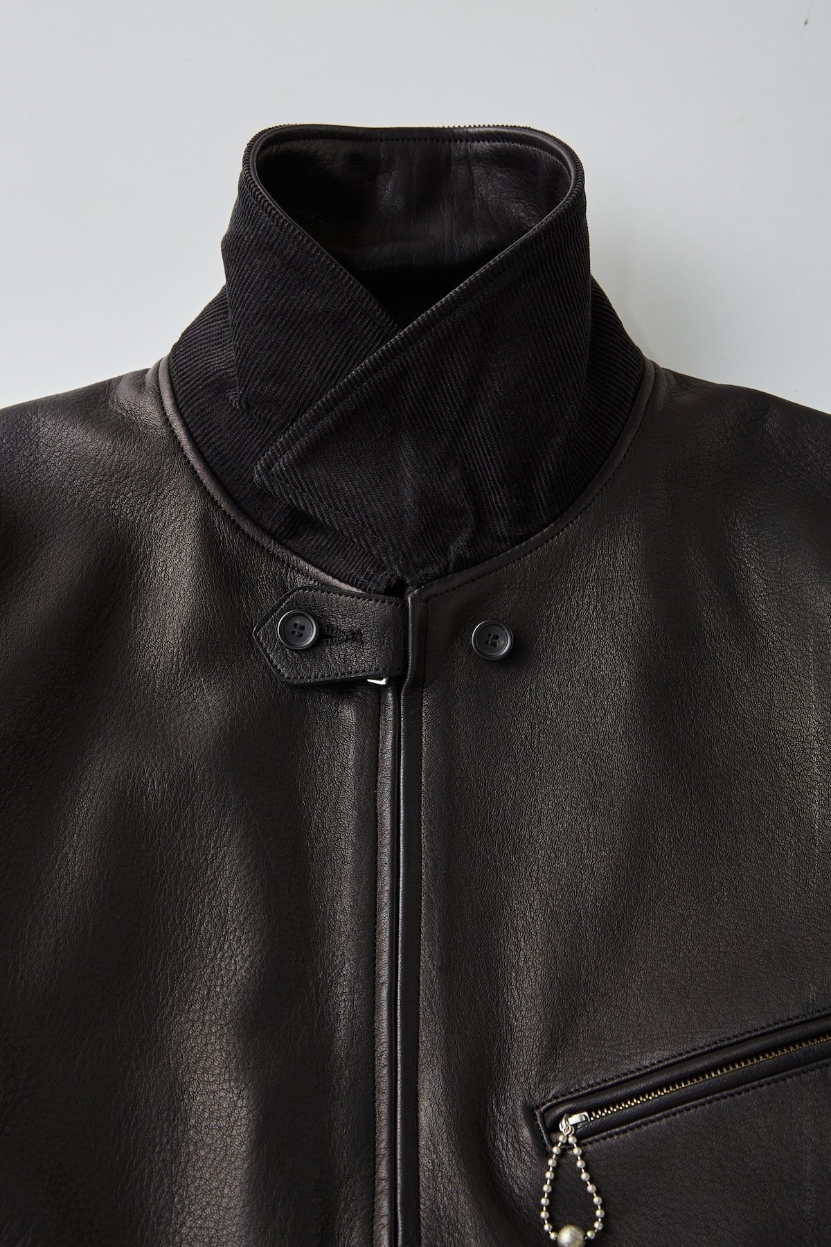 ○OLD JOE - PATINA DEERSKIN HERCULES JACKET - PATINA BLACK