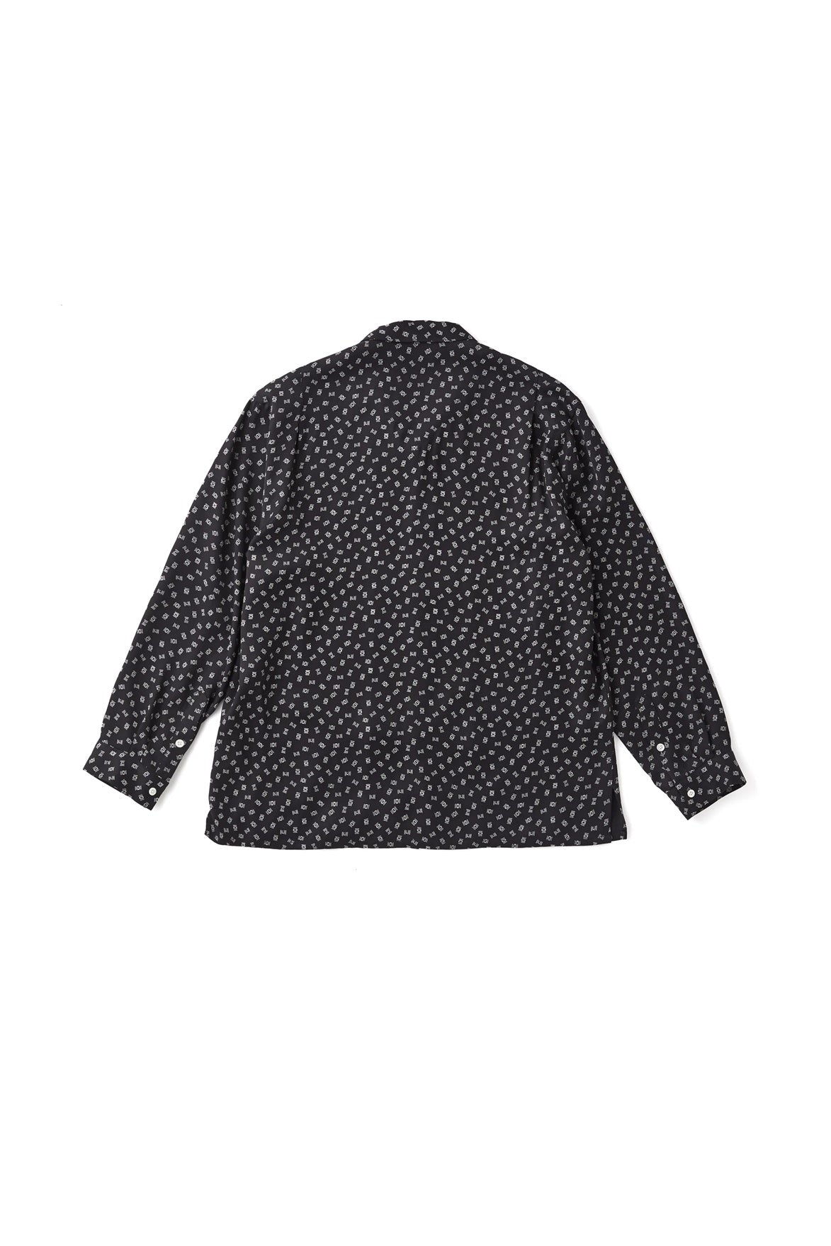 ○OLD JOE - ORIGINAL PRINTED OPEN COLLAR SHIRTS (Deco Monogram) Long-sleeve