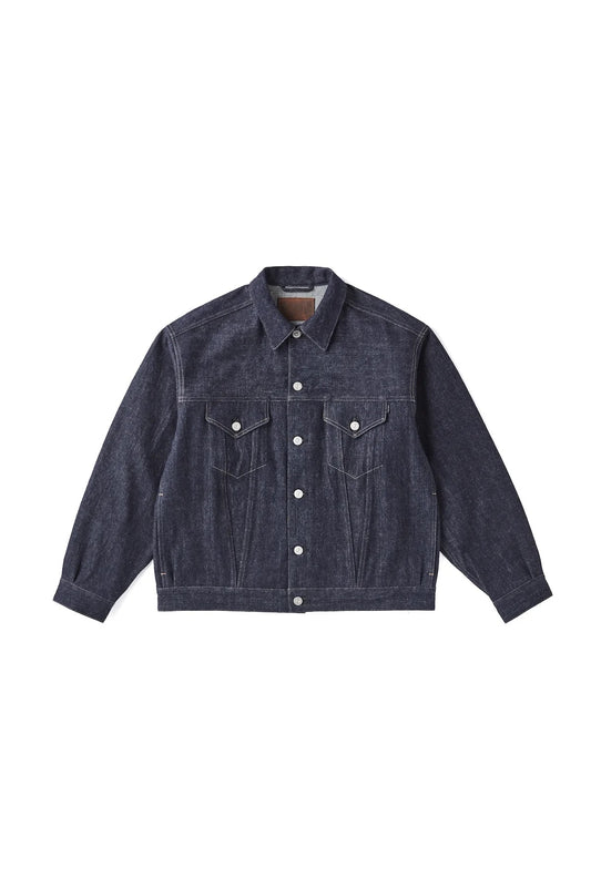 ○OLD JOE - CURVED FLAP JEAN JACKET - INDIGO