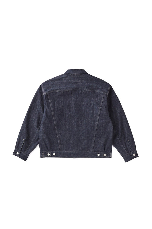 ○OLD JOE - CURVED FLAP JEAN JACKET - INDIGO