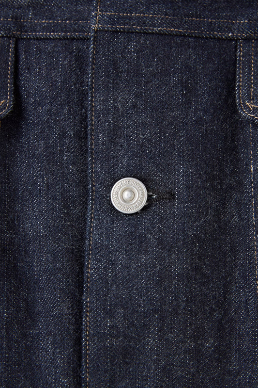 ○OLD JOE - CURVED FLAP JEAN JACKET - INDIGO