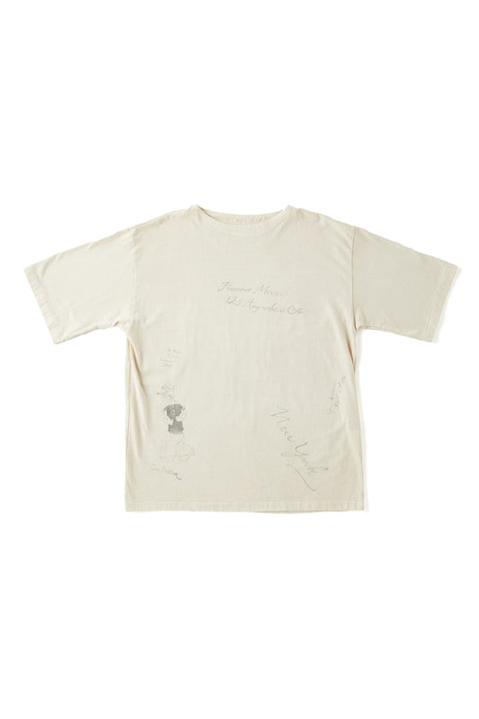 ○OLD JOE - ATHLETIC TEE “DRAWING” - BONE