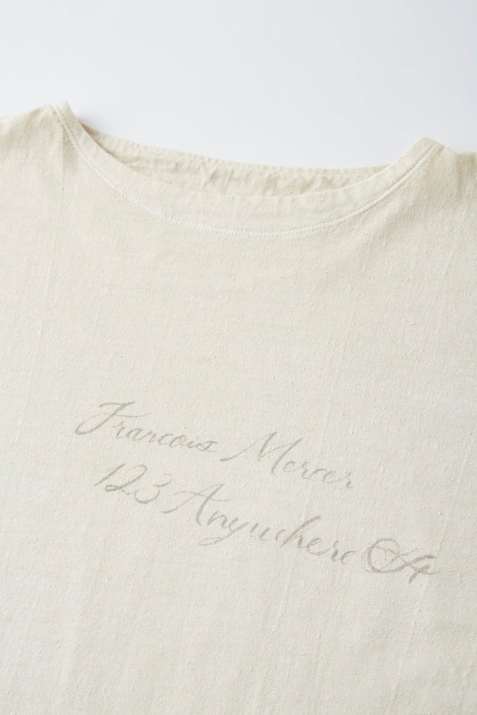 ○OLD JOE - ATHLETIC TEE “DRAWING” - BONE
