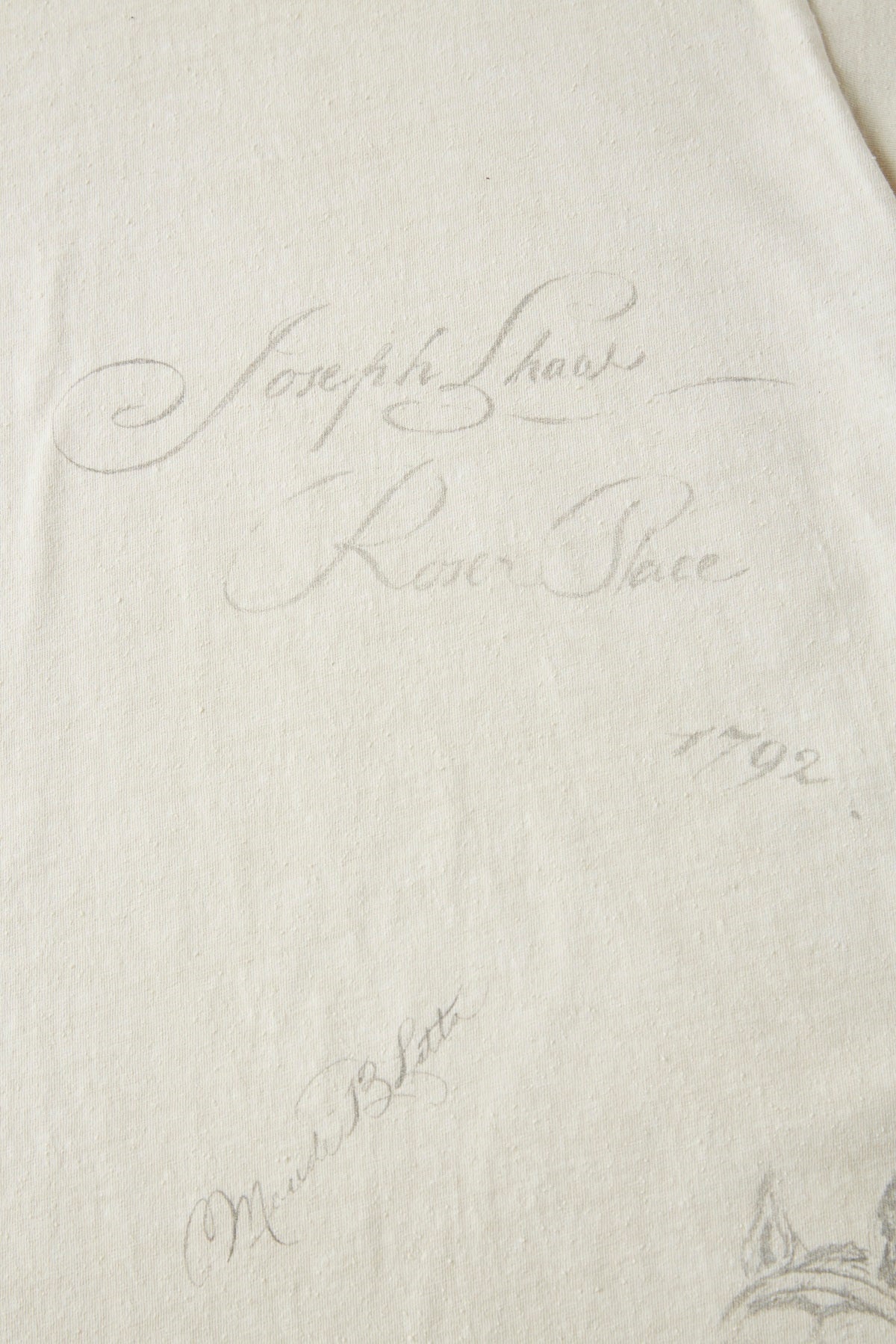 ○OLD JOE - ATHLETIC TEE “DRAWING” - BONE