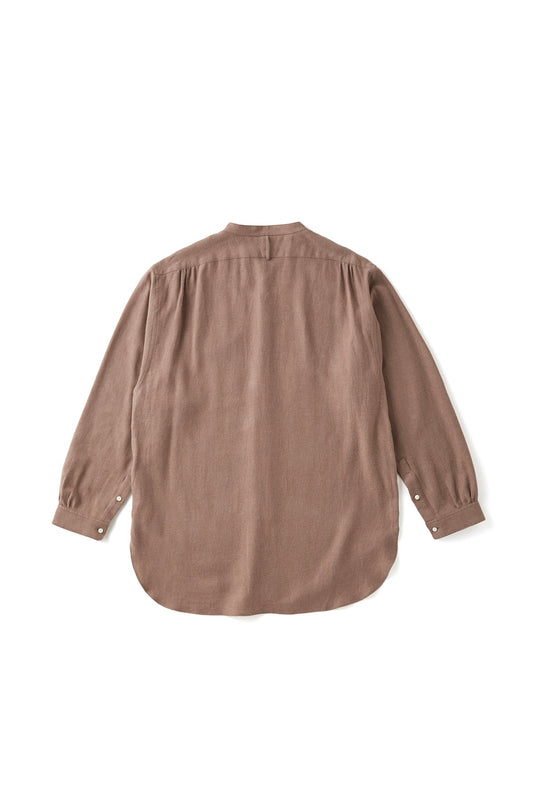 ○OLD JOE - BAND COLLAR LONG TAIL SHIRTS - MINK
