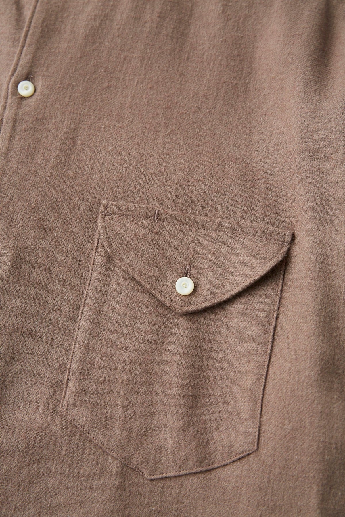 ○OLD JOE - BAND COLLAR LONG TAIL SHIRTS - MINK