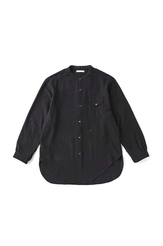 ○OLD JOE - BAND COLLAR LONG TAIL SHIRTS - ONYX