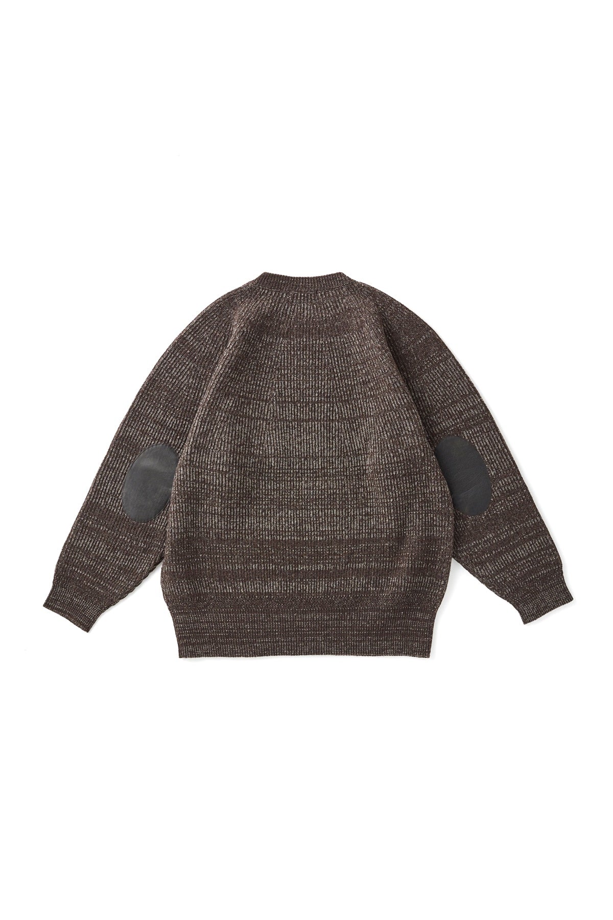 ○OLD JOE - BLENDED KEMPI CREW-NECK SWEATER - BARK