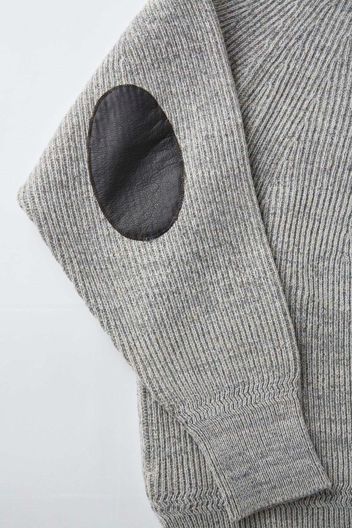○OLD JOE - BLENDED KENPI ZIP SWEATER - PEWTER