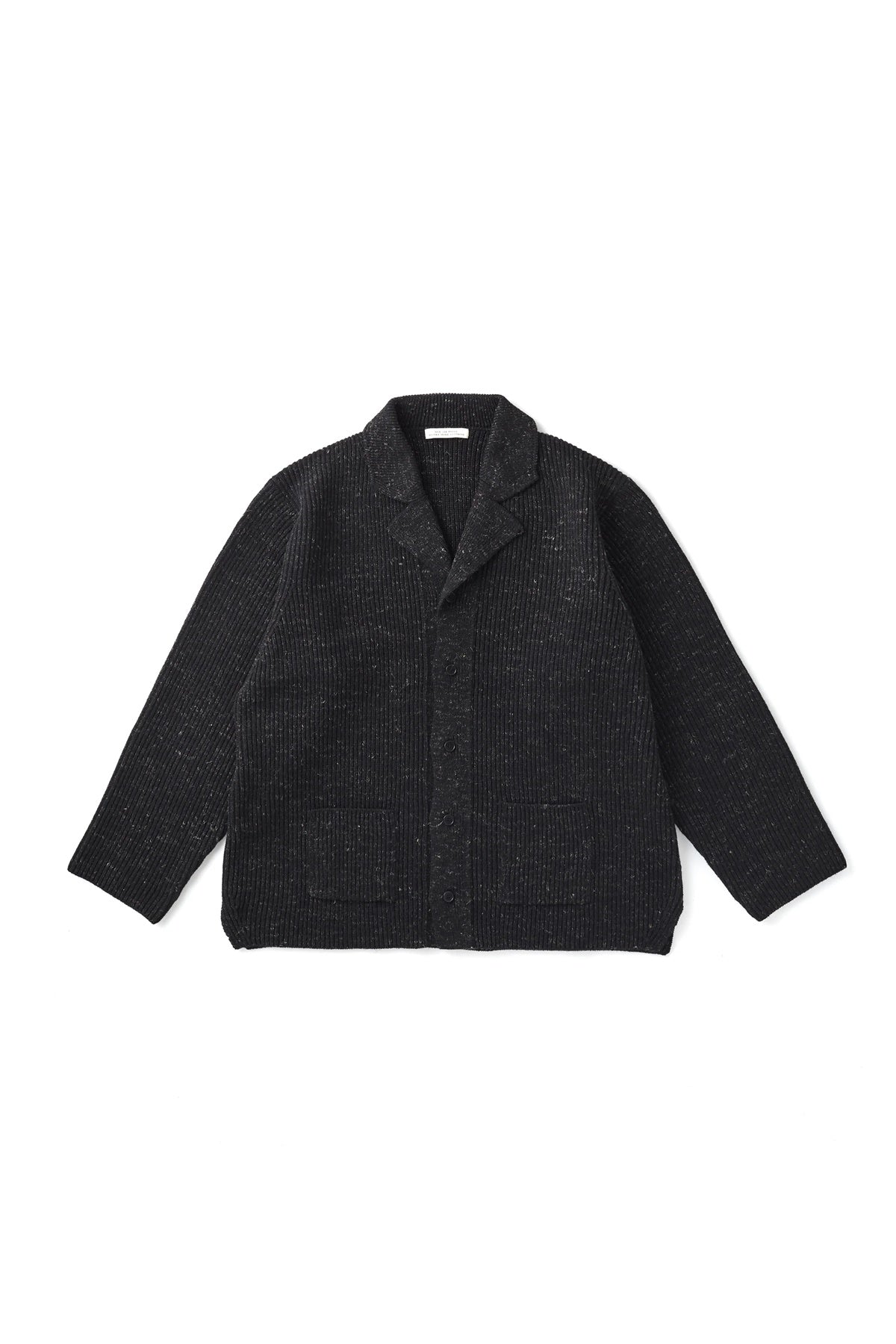 ○OLD JOE - BLENDED KEMPI WOOL RAPEL CARDY - ONYX