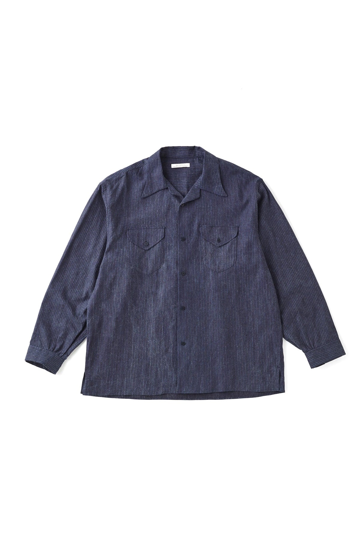 ○OLD JOE - SWALLOW COLLAR SPORTS SHIRTS - INDIGO STRIPE