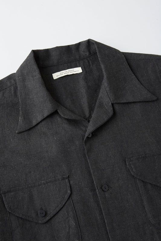 ○OLD JOE - SWALLOW COLLAR SPORTS SHIRTS - INK BLACK