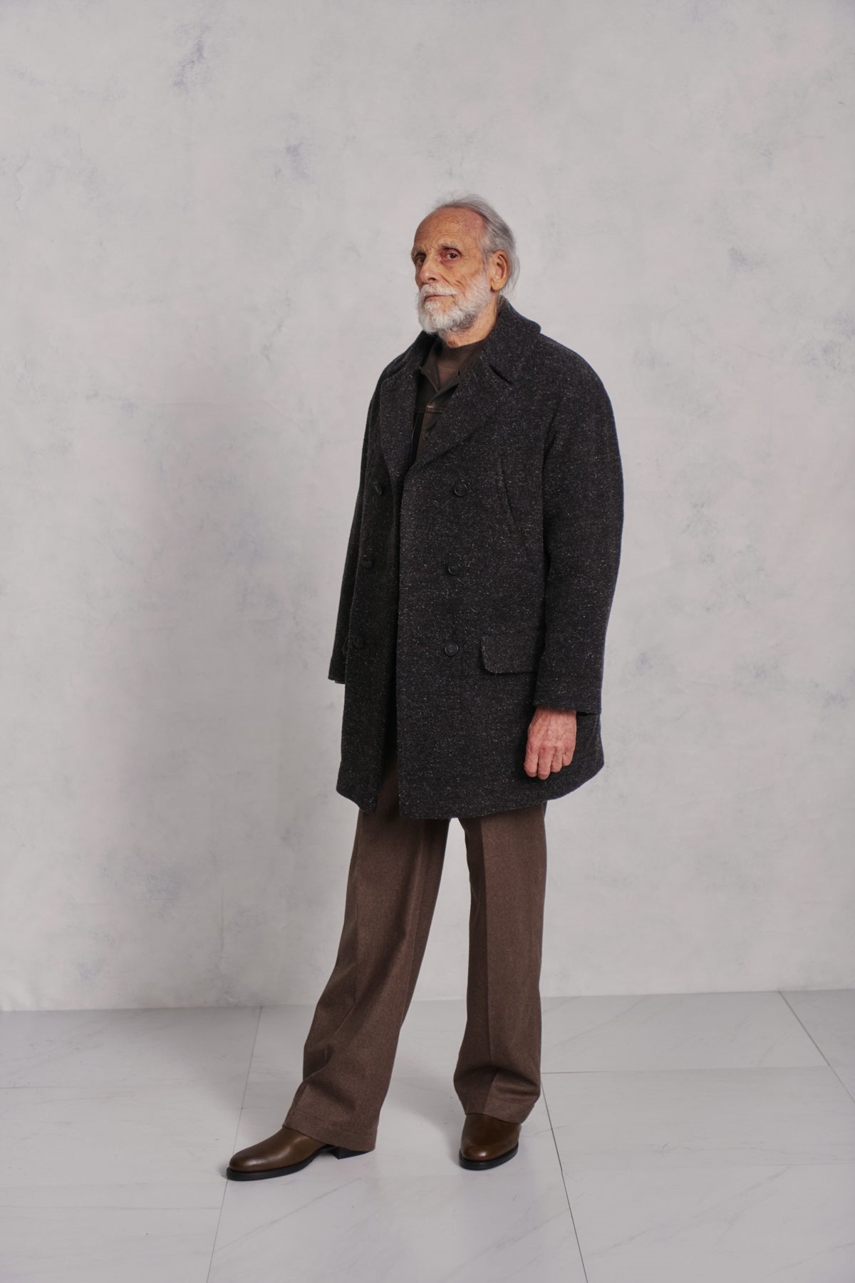 ○OLD JOE - PLEATED LIBERTY TROUSER - BARK