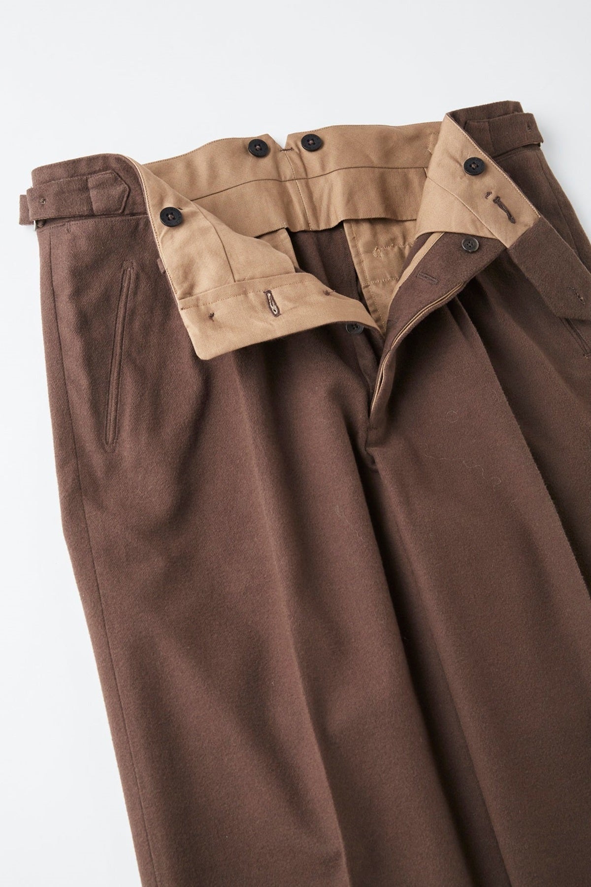 ○OLD JOE - DOUBLE PLEATED SMARTY TROUSER - WHISKY