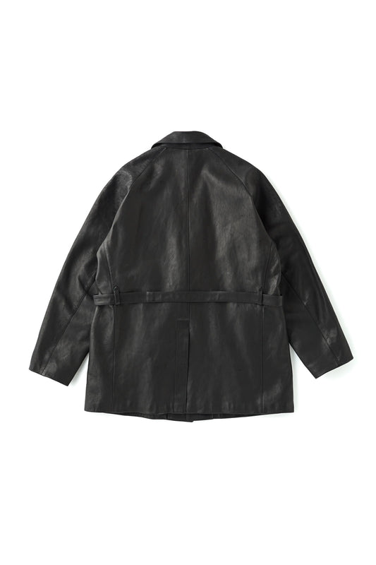 ○OLD JOE - PATINA HORSE HIDE VEHICLE COAT - PATINA BLACK