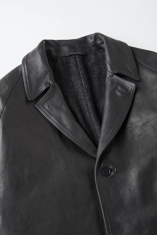 ○OLD JOE - PATINA HORSE HIDE VEHICLE COAT - PATINA BLACK