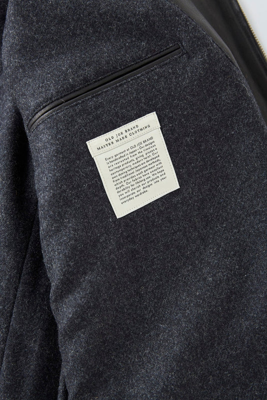 ○OLD JOE - PATINA HORSE HIDE HENDRICK JACKET - PATINA BLACK