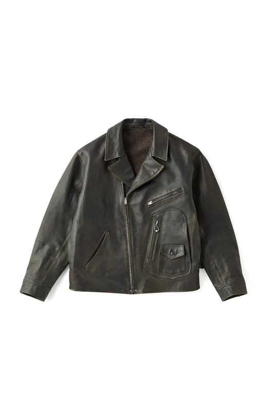 ○OLD JOE - PATINA HORSE HIDE HENDRICK JACKET - PATINA BROWN