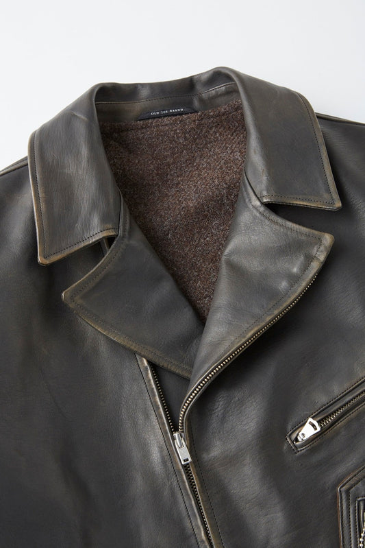 ○OLD JOE - PATINA HORSE HIDE HENDRICK JACKET - PATINA BROWN