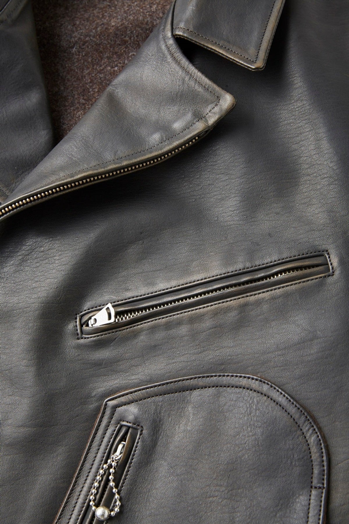 ○OLD JOE - PATINA HORSE HIDE HENDRICK JACKET - PATINA BROWN