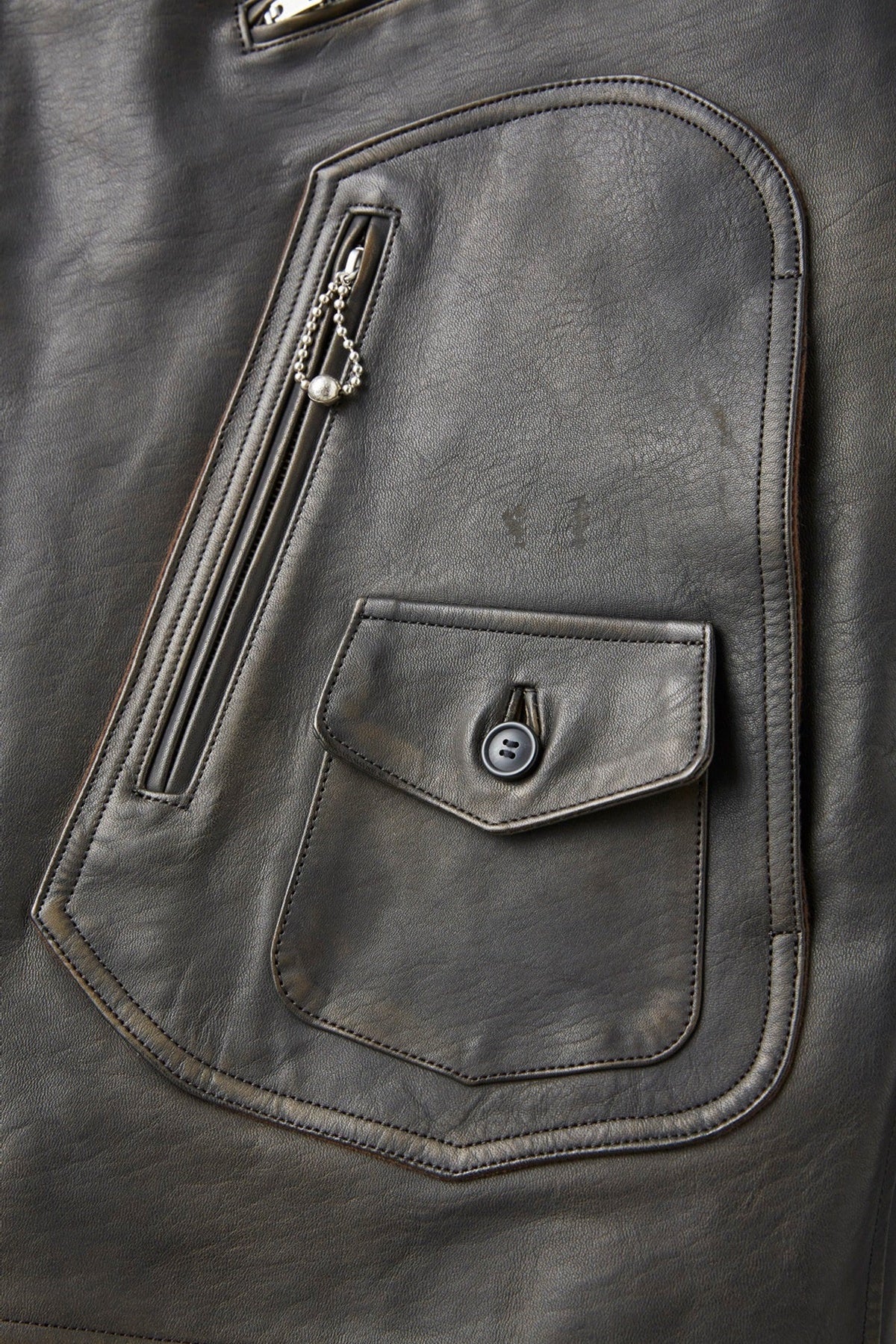 ○OLD JOE - PATINA HORSE HIDE HENDRICK JACKET - PATINA BROWN