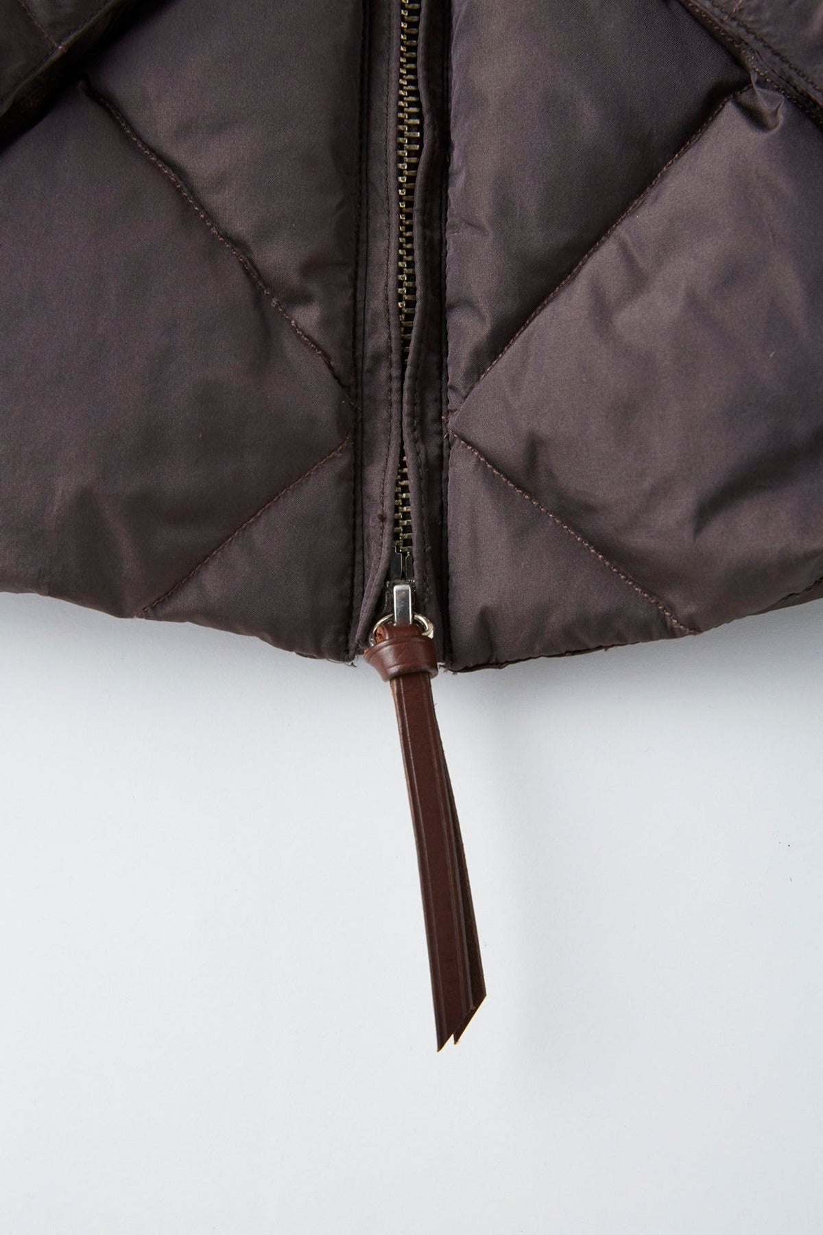 ○OLD JOE - HIGH COUNTSILK MITTEN PUFF JACKET - WHISKY