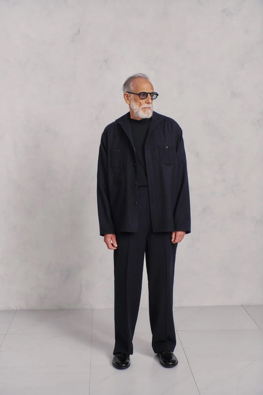 ○OLD JOE - LACED BACK SAILOR TROUSER - ONYX