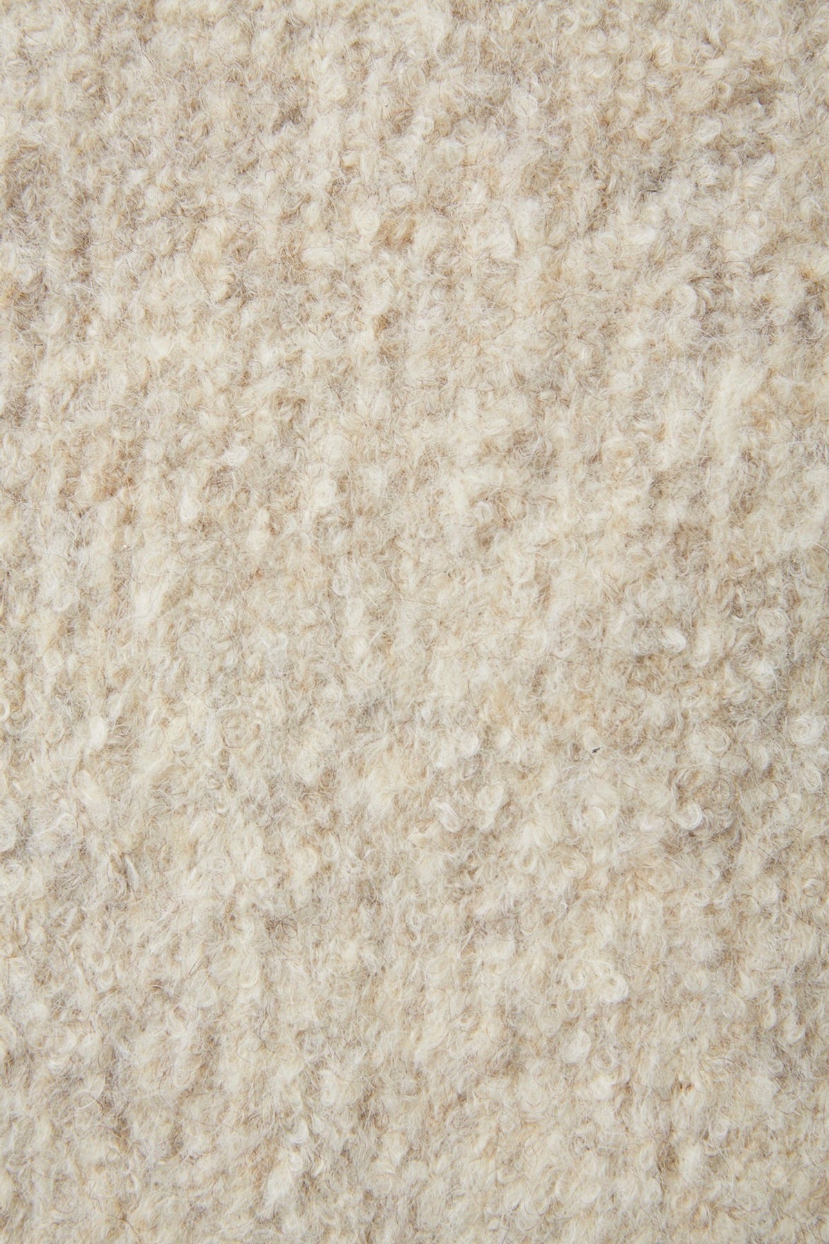 ○OLD JOE - BOUCLE ALPAKA VNECK SWEATER - IVORY