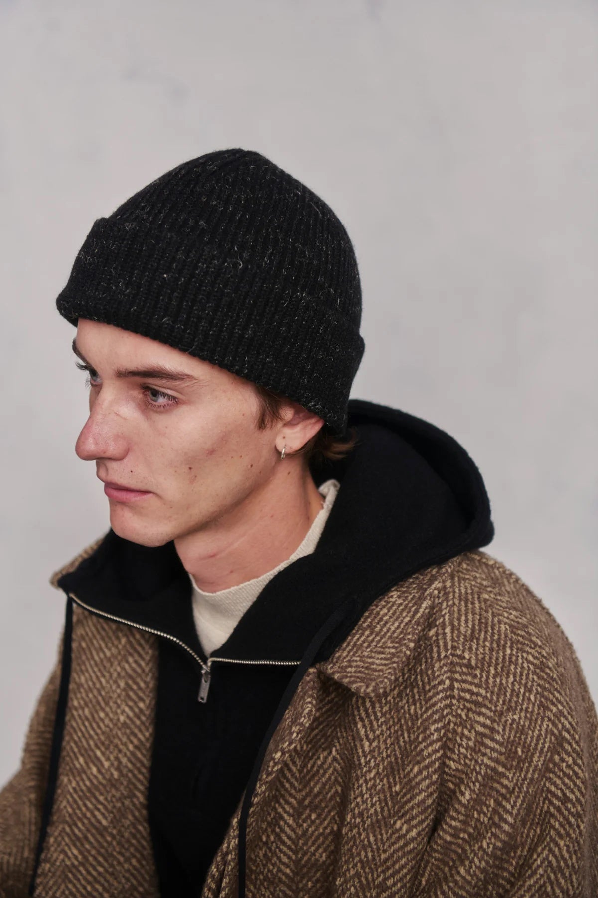 ○OLD JOE - BLENDED KEMPI SWEATER CAP - ONYX